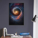 Gift Cosmic Wonder – Spiral Galaxy Metal Framed Poster Art - - Metal Framed Posters