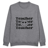 Teacher x Four - A Design of Dedication - Heather Gray - Sweatshirt