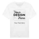 Soft, Strong, Stylish - The Classic Customizable Crewneck Tee - White - Crewneck T-shirts