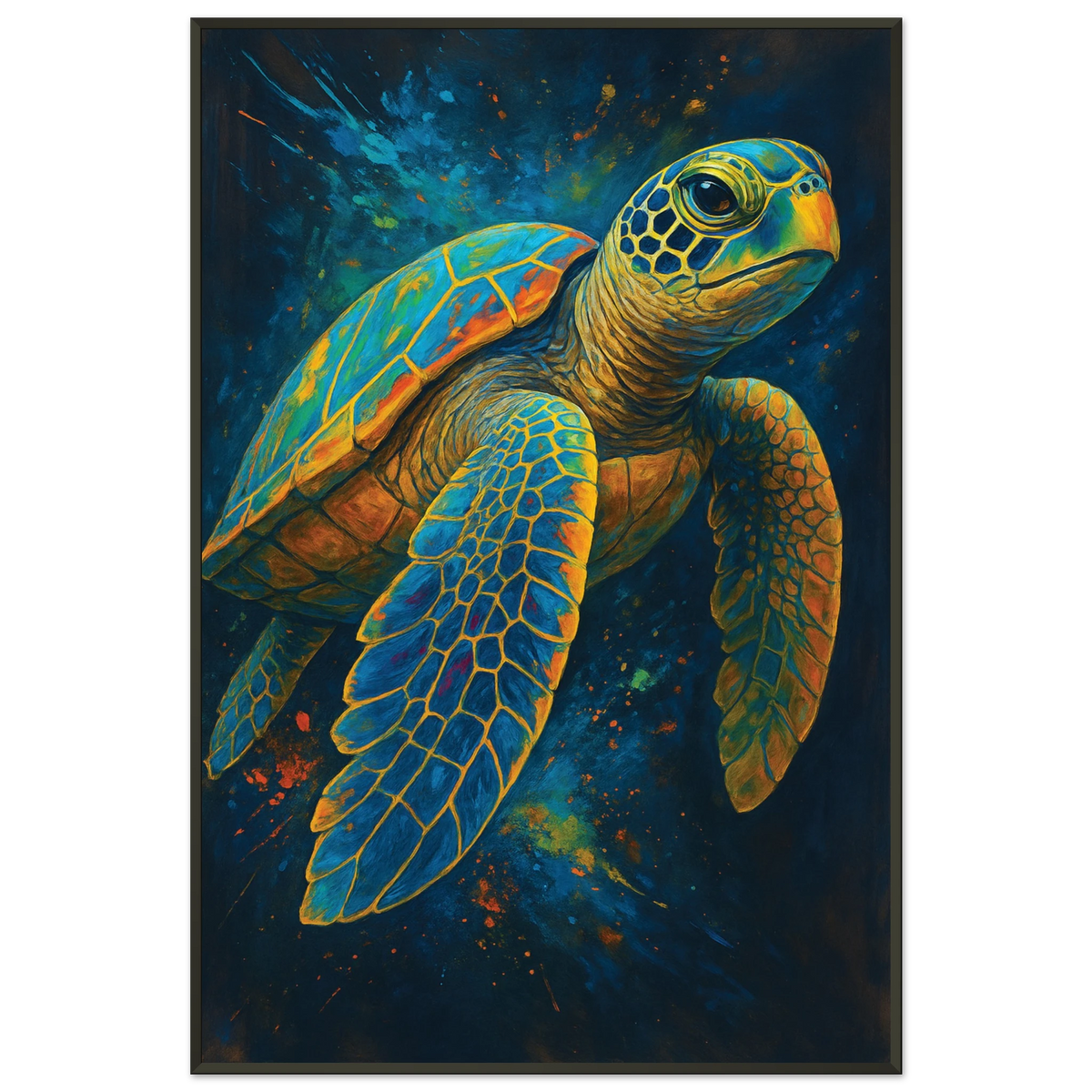 Gift Ocean Memories – Sea Turtle Metal Framed Poster - Default Title - Metal Framed Posters