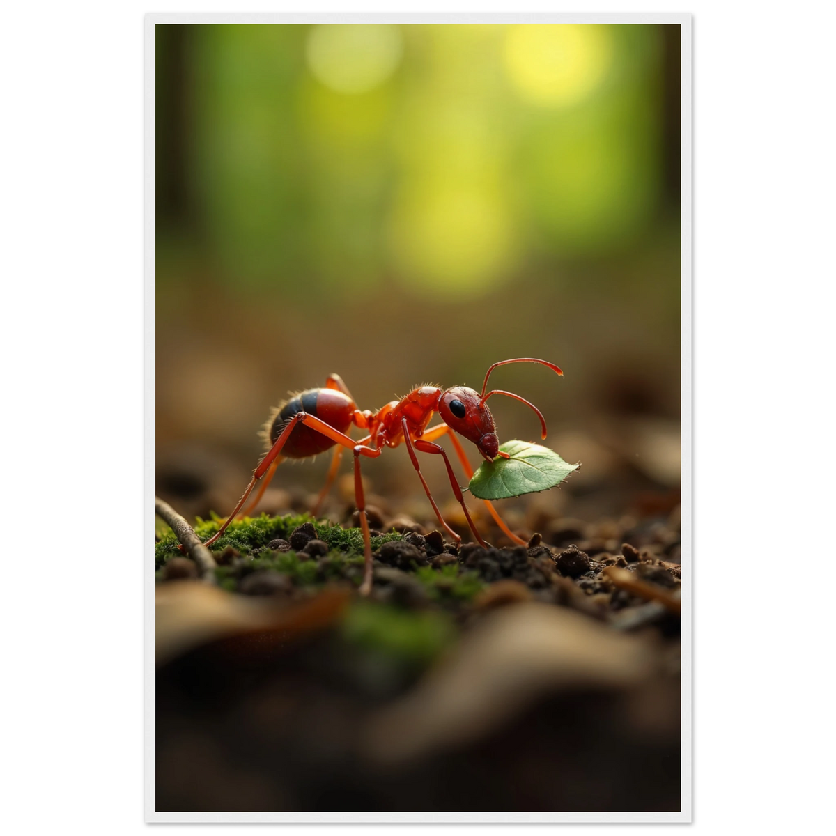 Gift Strength – Framed Ant Poster - - Wooden Framed Posters