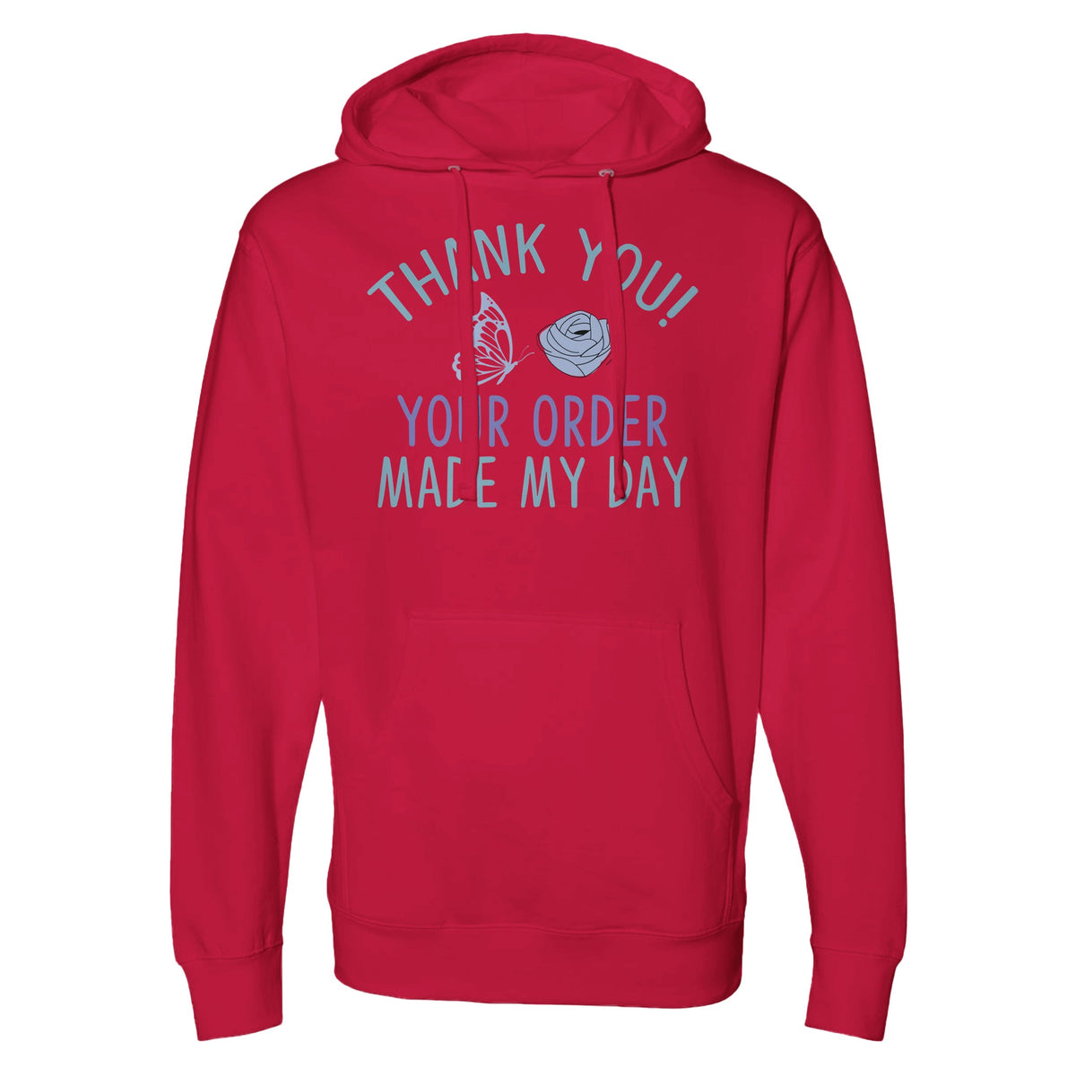 Wear Your Thanks - Appreciation Hooded Apparel - Red - Hoodies