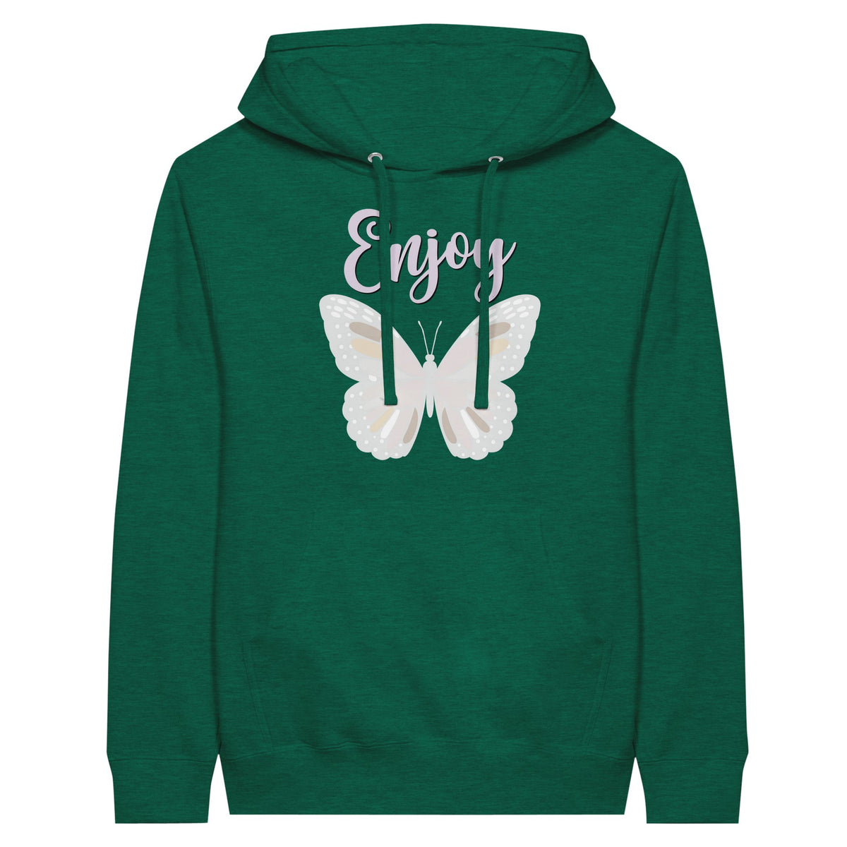 Butterfly Bliss Premium Unisex Hoodie - Heather Kelly - Hoodies