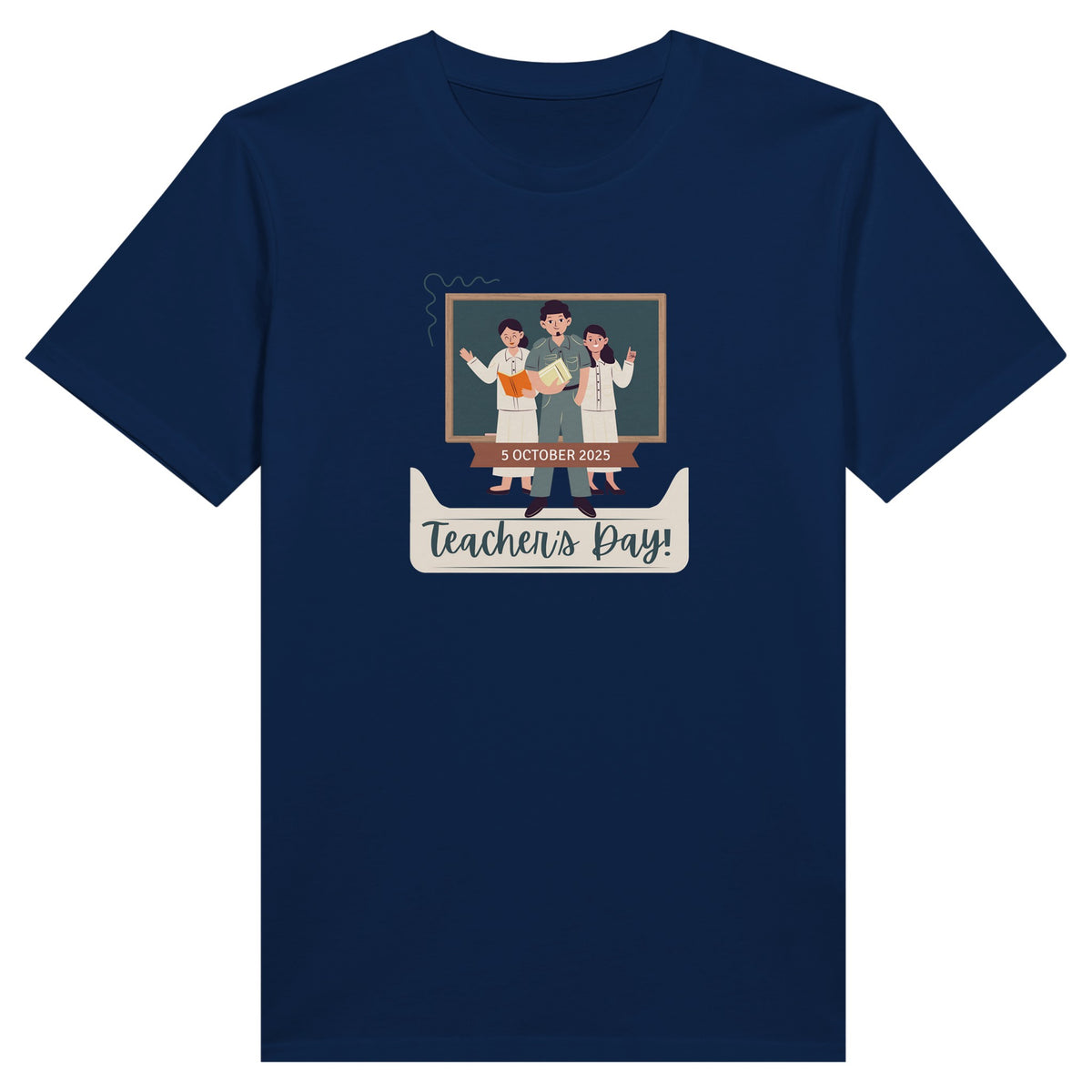 Inspire, Educate, Appreciate - Teachers' Day Commemorative Tee - Navy - T-shirts