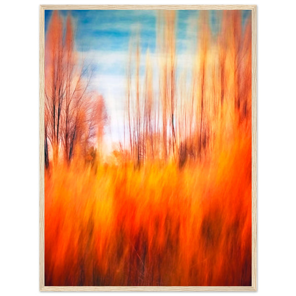 Autumn's Embrace - Framed Premium Poster - 60x80 cm 24x32″ Wood frame - Wooden Framed Posters