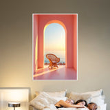 Pastel Coastal Escape - 24x36 - Framed Posters