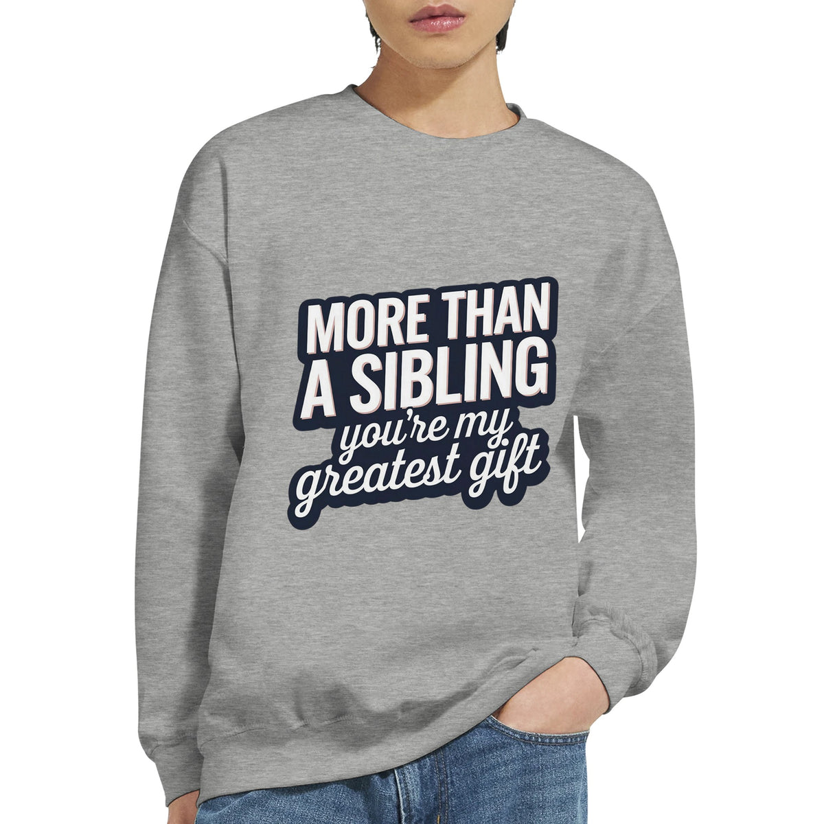 Greatest Gift of All - Brotherly Love Crewneck - Ash - Sweatshirts