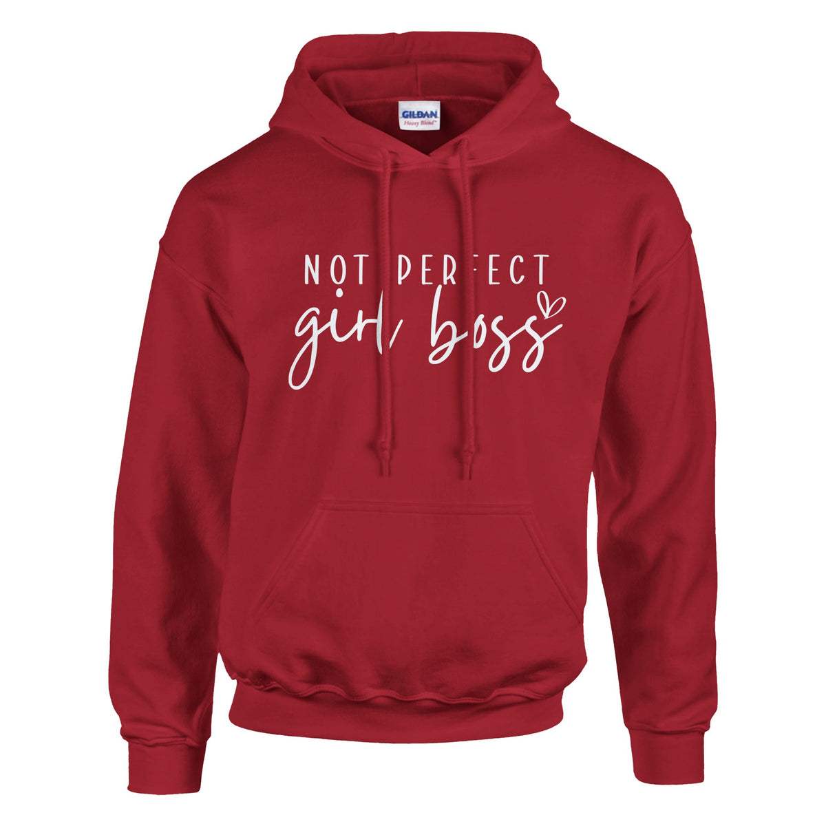 Own Your Imperfections - Not Perfect Hoodie - Cherry Red - Hoodies