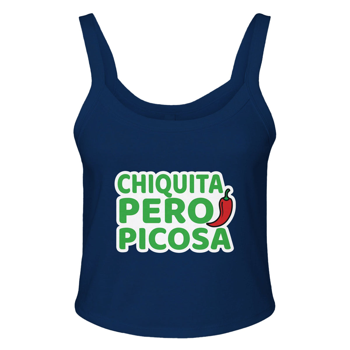 Hot & Petite - Chiquita Pero Picosa Apparel - solid navy blend - Tank Tops