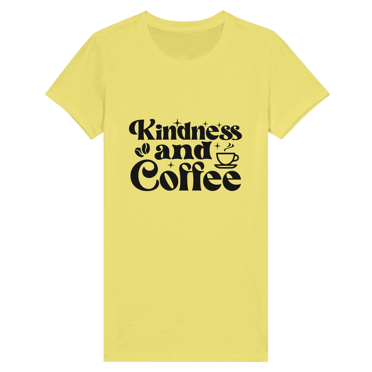 Kindness & Coffe - Brew Memories in Every Sip - Yellow - Print Material