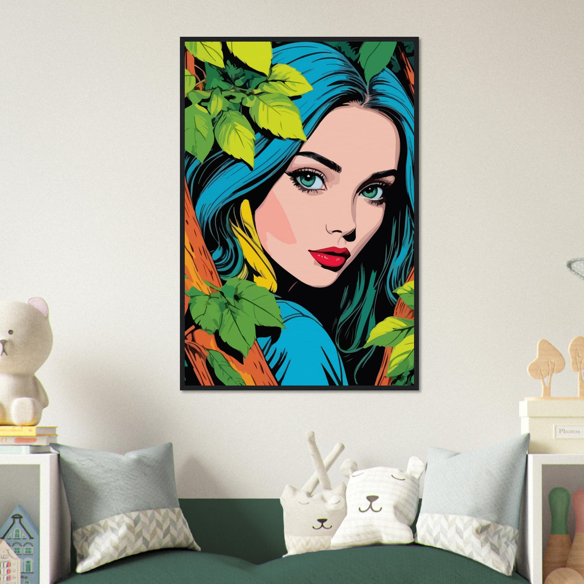 Elegant Forest Muse - Framed Art - - Wooden Framed Posters