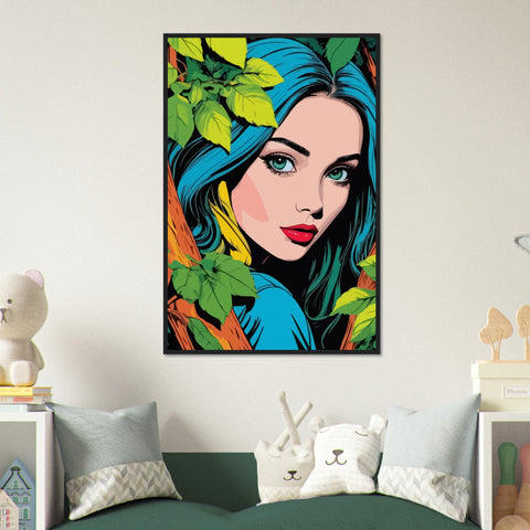Image of Elegant Forest Muse - Framed Art