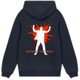 Iconic Expression - Bold Style Hoodie - Dark blue men - Hoodies