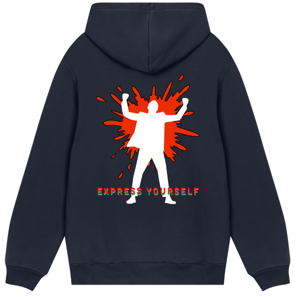 Iconic Expression - Bold Style Hoodie - Dark blue men - Hoodies