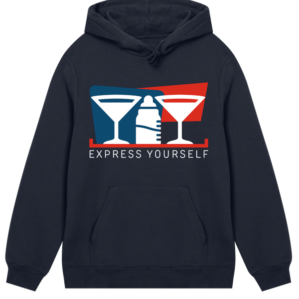 Cultural Fusion - Express Yourself Hoodie - Dark blue men - Hoodies