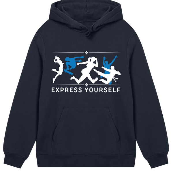 Active Vibes - Bold and Free - Dark blue men - Hoodies