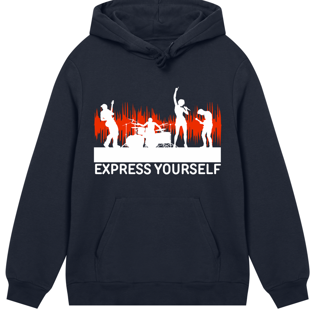 Rhythmic Vibes - Express Yourself in Style - Dark blue men - Hoodies