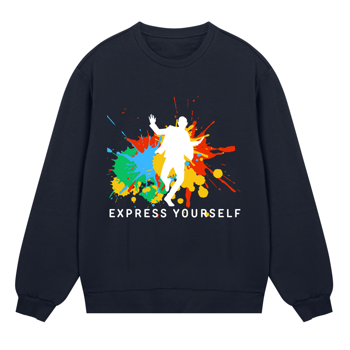 Splash of Expression Sweatshirt - Dark blue men - Sweatshirts