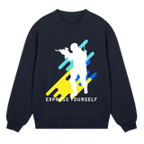 Heritage Re-imagined: Stylish Men’s Sweatshirt - Dark blue men - Sweatshirts