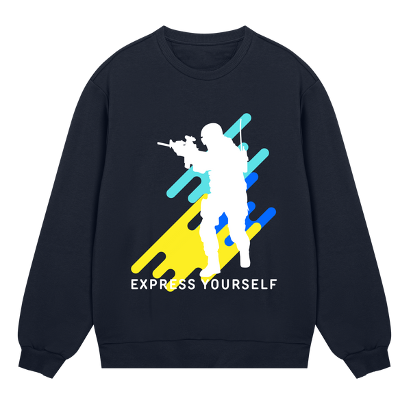 Heritage Re-imagined: Stylish Men’s Sweatshirt - Dark blue men - Sweatshirts