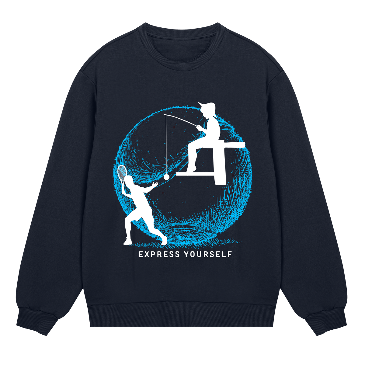 Neon Motion Sweatshirt - Dark blue men - Sweatshirts