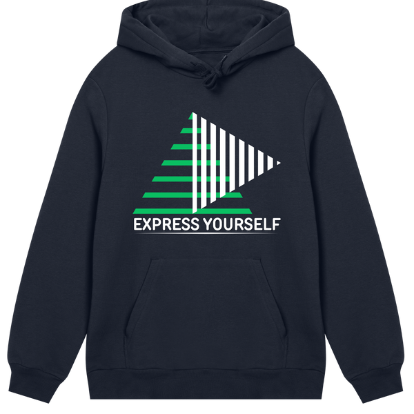 Bold Stripes - The Express Yourself Hoodie - Dark blue men - Hoodies