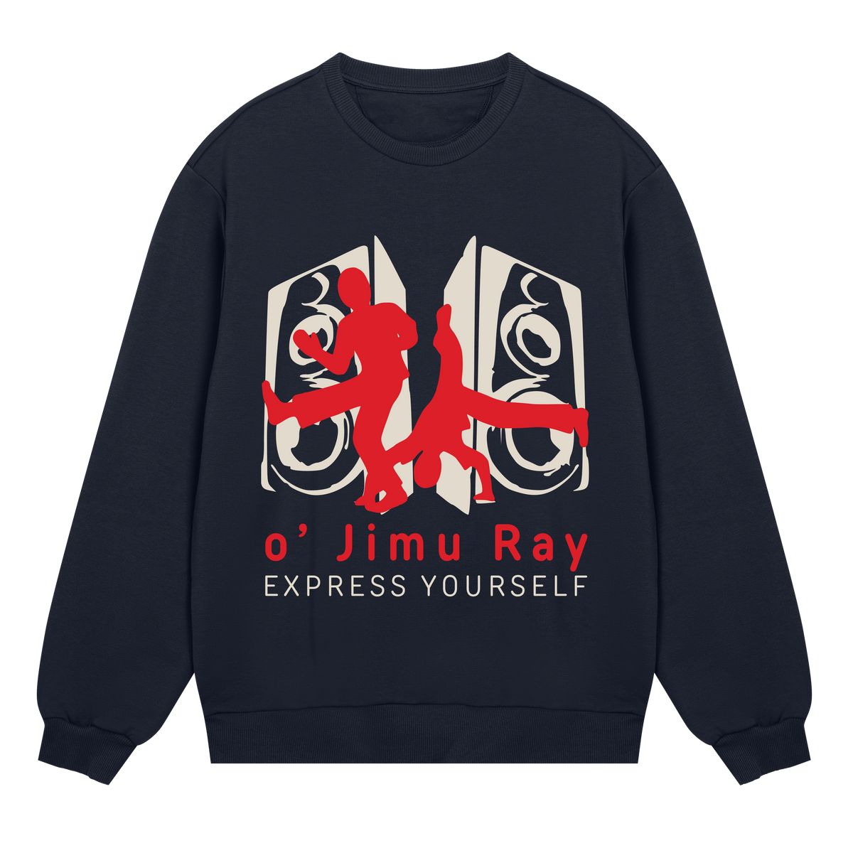 Dance of Expression - o' Jimu Ray Sweatshirt - Dark blue men - Sweatshirts