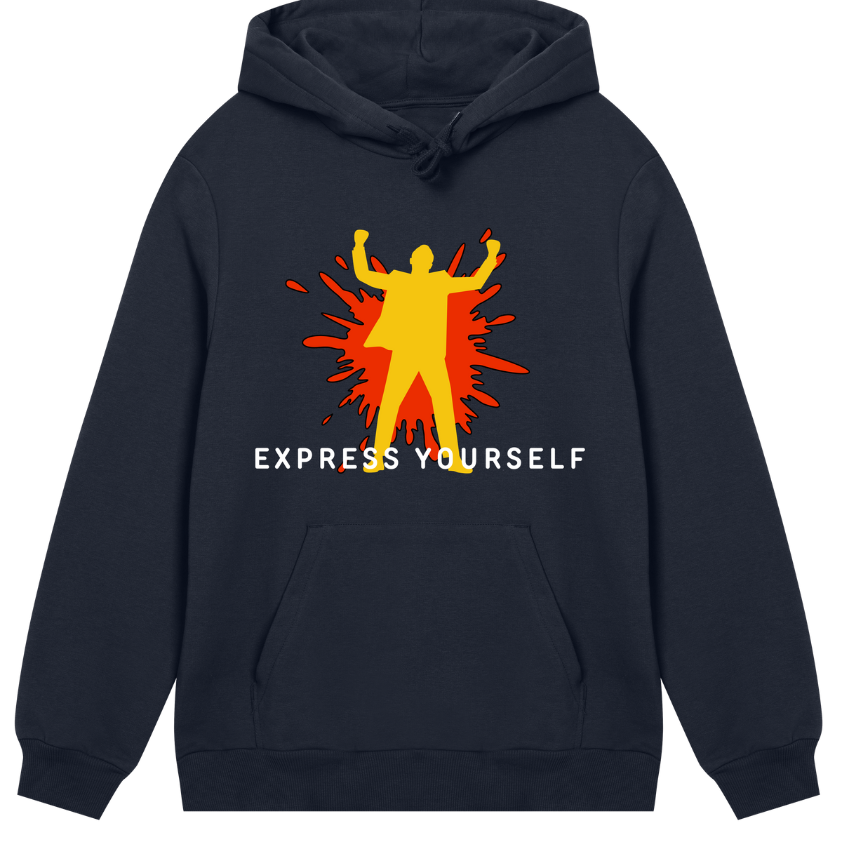 Bold and Energetic - The Express Yourself Hoodie - Dark blue men - Hoodies