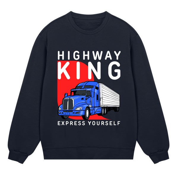 King of the Road - Express Yourself - Dark blue men - Sweatshirts