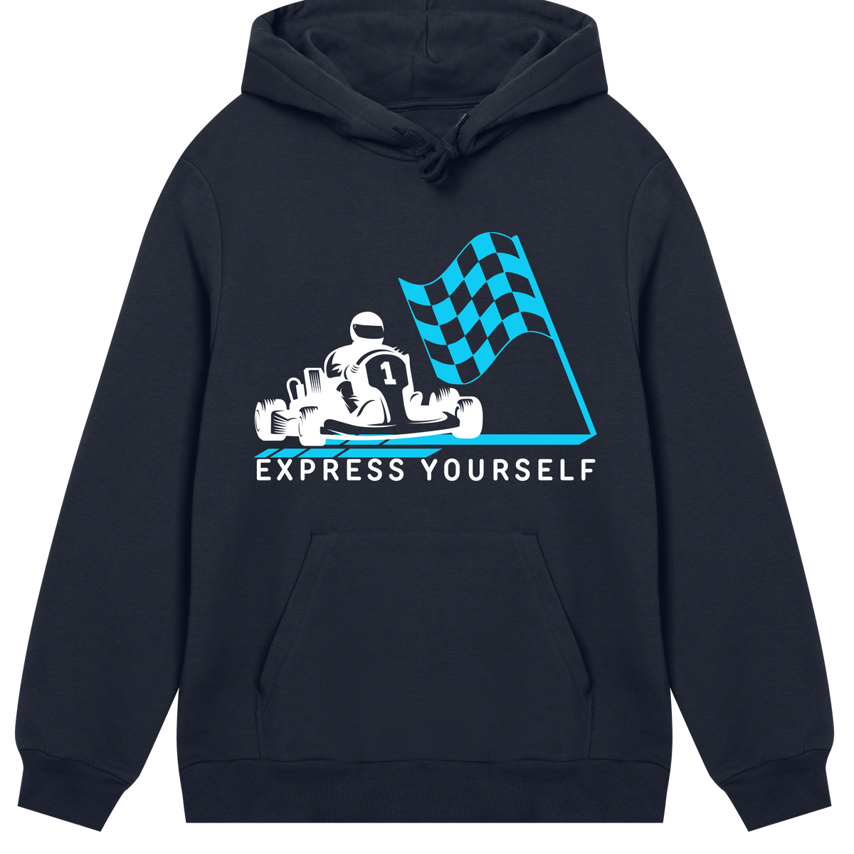 Race to Style - Express Yourself Hoodie - Dark blue men - Hoodies