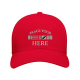 Adjustable Fit, Enduring Style - Retro Trucker Custmizable Cap - red red - Caps