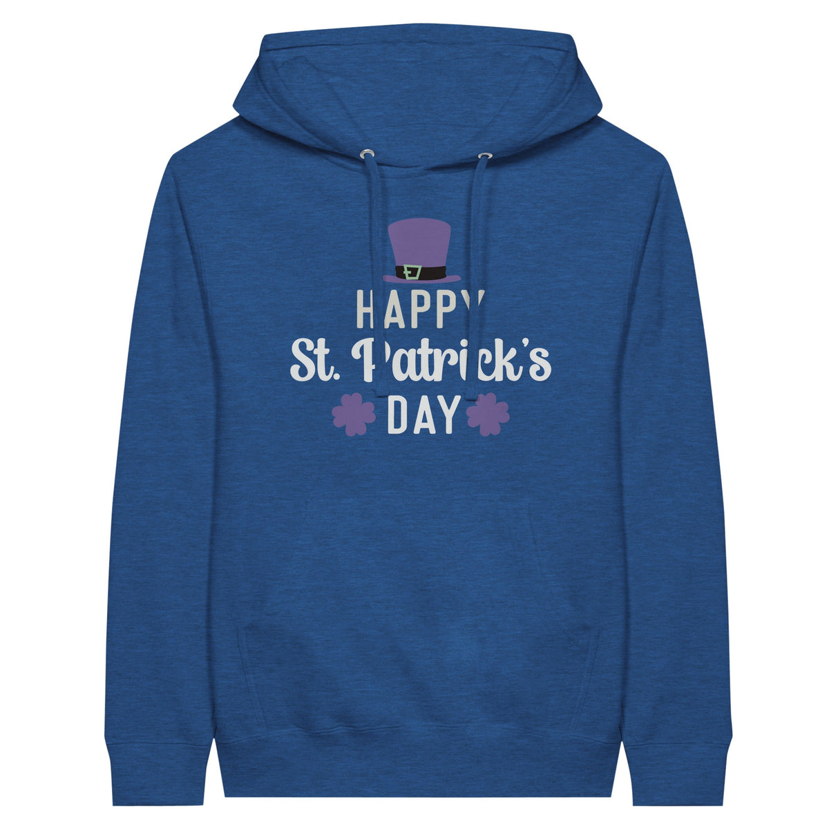 Celebrate in Style - Happy St. Patrick's Day - Premium Unisex Hoodie - Heather Royal - Unisex Hoodies