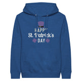 Celebrate in Style - Happy St. Patrick's Day - Premium Unisex Hoodie - Heather Royal - Unisex Hoodies