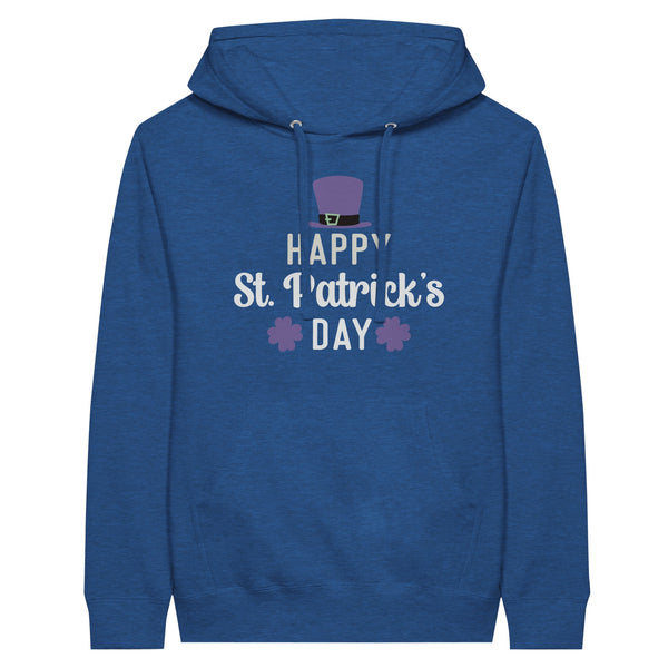 Celebrate in Style - Happy St. Patrick's Day - Premium Unisex Hoodie - Heather Royal - Unisex Hoodies