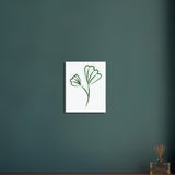 Graceful Greens - Delicate Floral Canvas - - Canvas Prints