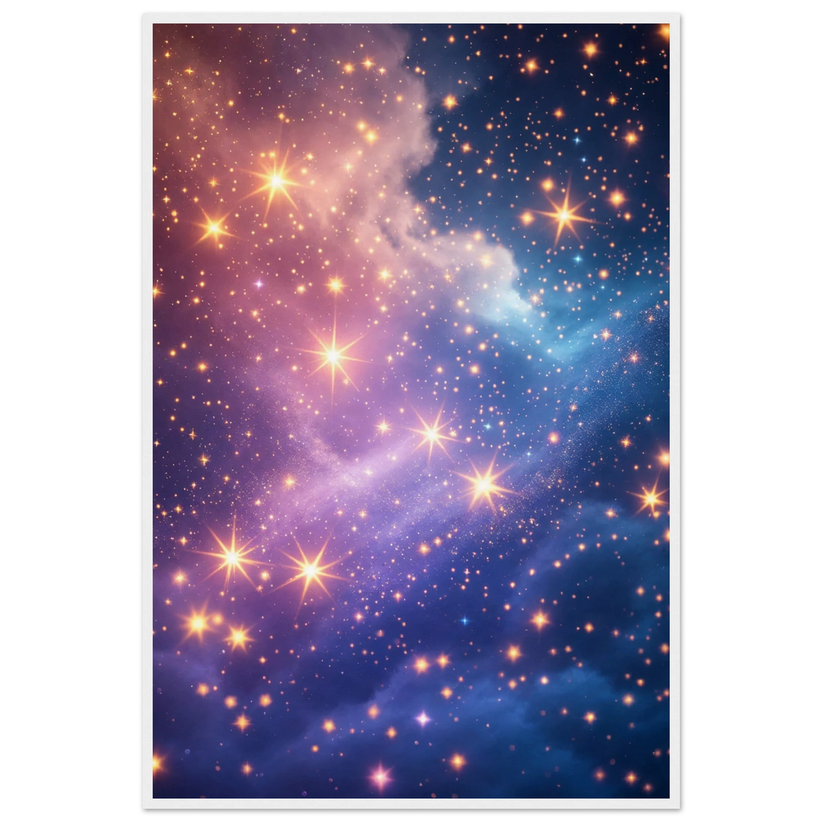 Wish Upon a Star – Gift + Memory Poster for Her - - Wooden Framed Posters