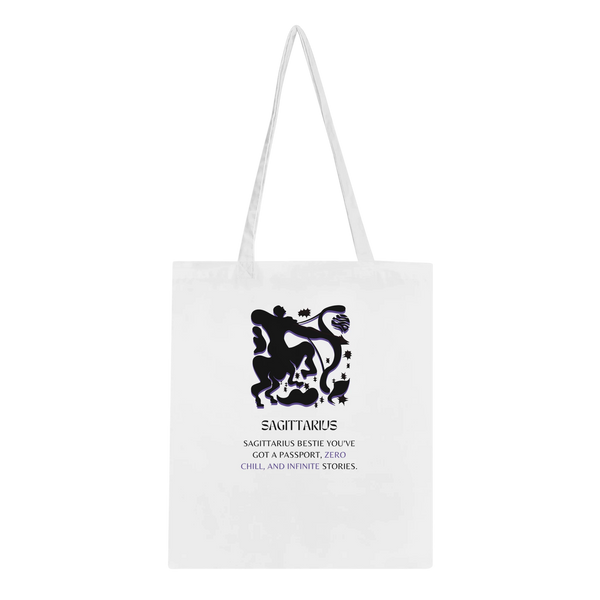 Zodiac Sign Tote Bag – Gift for Astrology Lovers - Sagittarius - Tote Bags