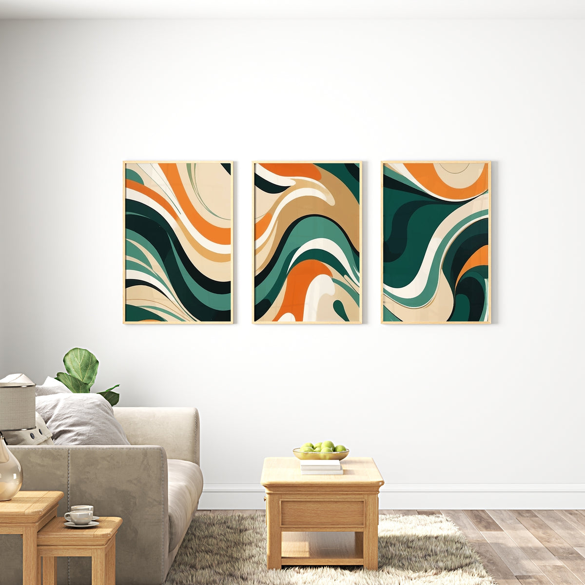 Vibrant Expressions in Modern Design - 24x36 - Framed Posters