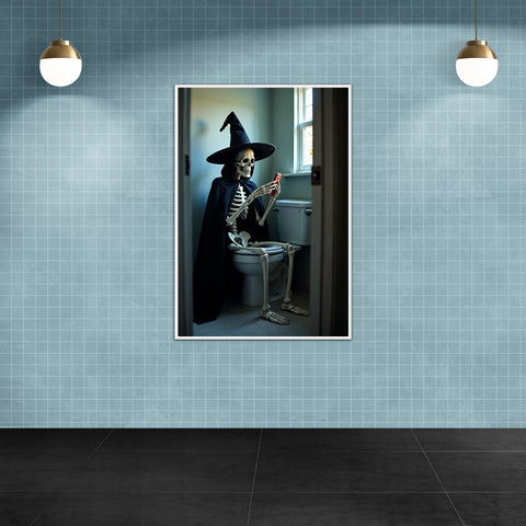 Image of Witching Hour - Texting Skeleton