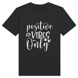 Positive Vibes Only - Heavyweight Tee - Charcoal - Print Material