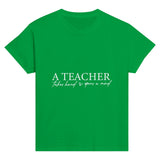 Teacher Tributes - Nurturing Minds, Touching Souls! - Irish Green - Print Material