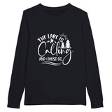 Serenity Beckons - Long Sleeve Cotton Classic - Dark Gray - Sweatshirt