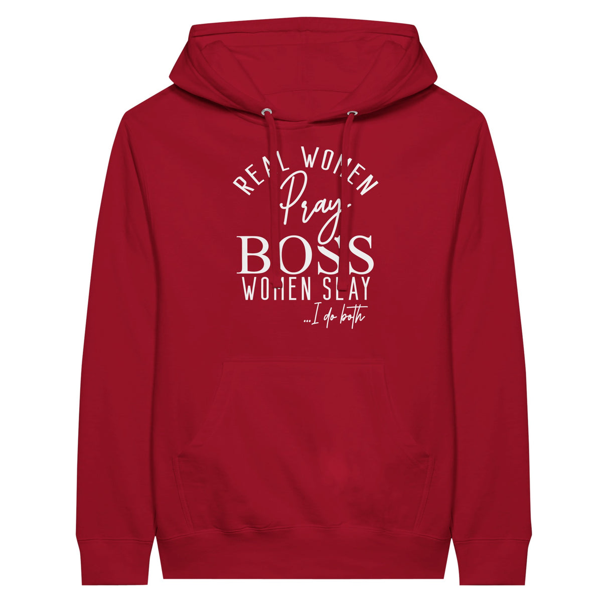 Strength in Style - Real Women, Real Boss - Red - Hoodies