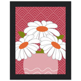 Daisy Dreamscape - Luxurious Wall Art - 15x20 cm 6x8″ Black frame - Wooden Framed Posters