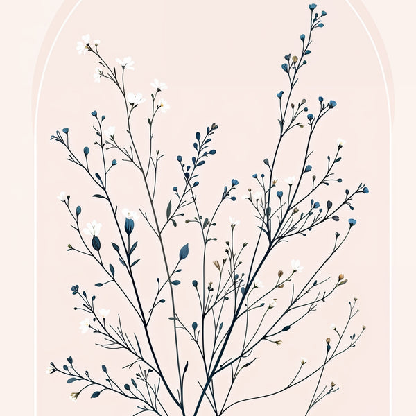 Archways to Calm and Bloom - Wooden Framed Poster - - Wooden Framed Posters