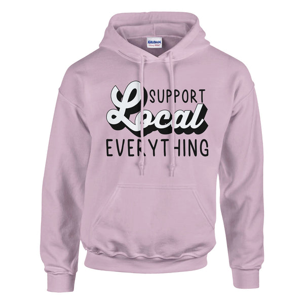 Support Local - Classic Cotton Hoodie with a Cause - Light Pink - Hoodies