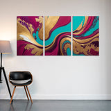 Marbled Waves Collection - 24x36 - Posters