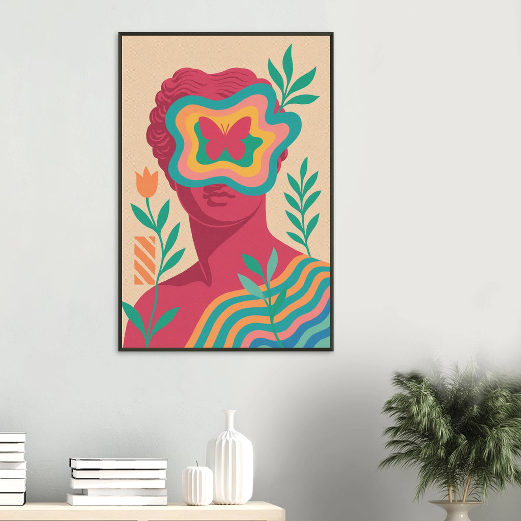 Color Burst Mind – Metal Framed Poster Gift - Default Title - Metal Framed Posters