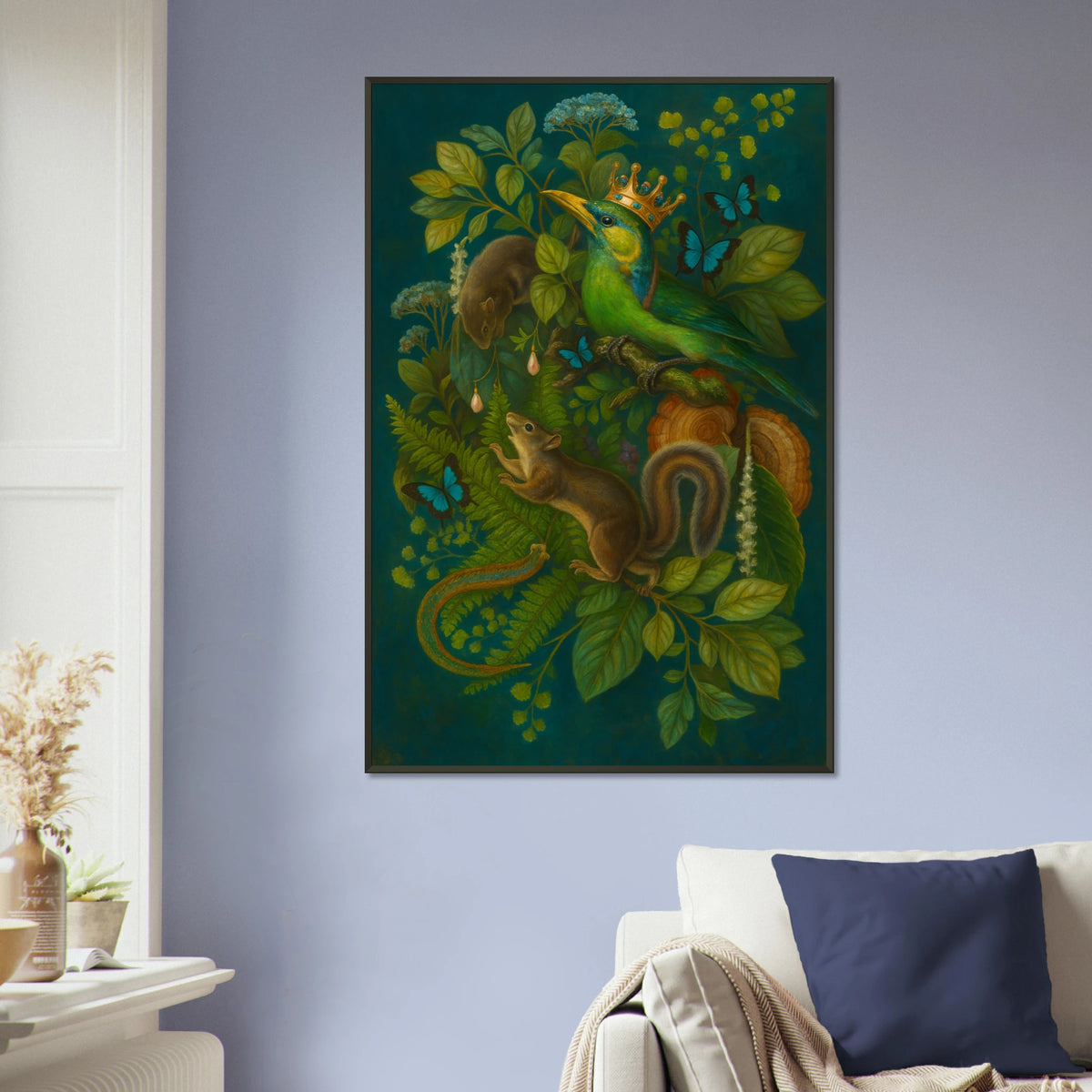 Woodland Kingdom Poster – Fantasy Wall Art for Gifting - Default Title - Metal Framed Posters