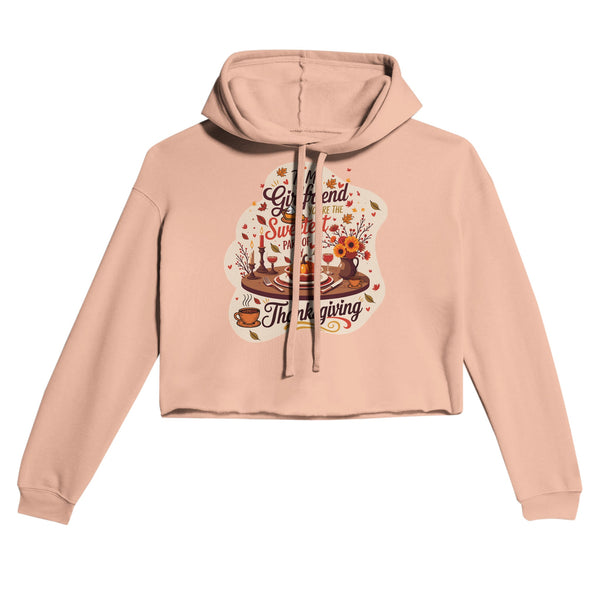 Sweetest Thanksgiving - A Cozy Tribute to Your Girlfriend - Peach - Hoodies